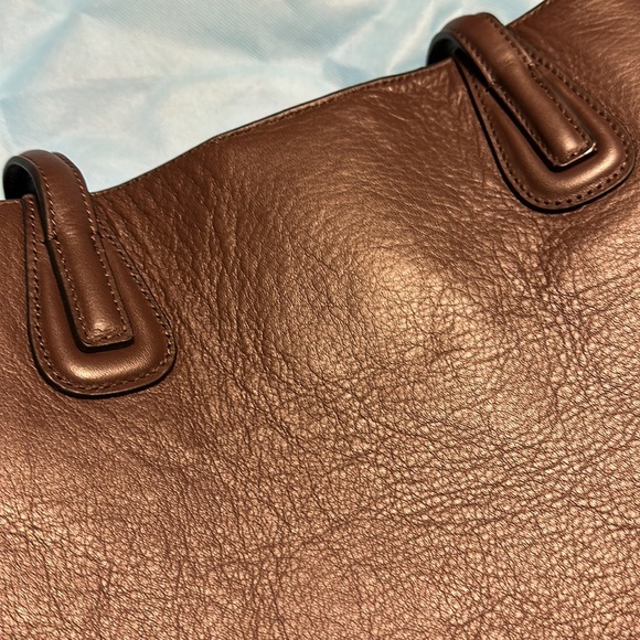 NWOT Antonio Melani Chocolate Brown Real Leather Shoulder Bag - Picture 6 of 6